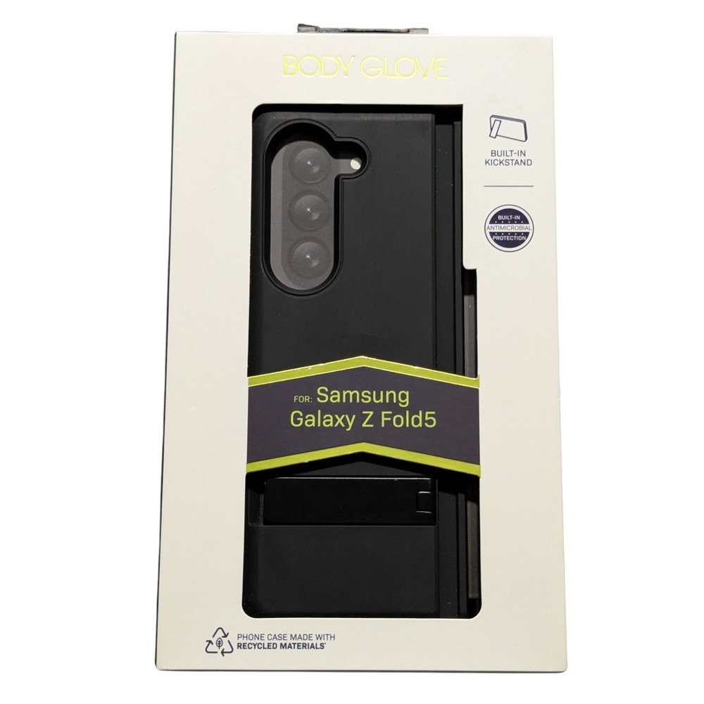O3. Body Glove Protection Slim Case Build-in Kickstand for Samsung Z Fold5 Black